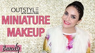 Miniature Lipstick DIY REALLY WORKS  Mini Makeup Tutorial  Outstyle with Nadia Khan [upl. by Hajar]