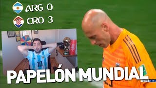 ARGENTINA 0 vs 3 CROACIA  MUNDIAL RUSIA 2018  REACCIÓN DEL PARTIDO [upl. by Pytlik]