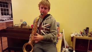 Crazy Train on tenor saxophone [upl. by Haroved381]