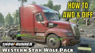 HOW TO ADD AWD amp DIFF LOCK To Western Star Wolf Pack Dlc PS4 [upl. by Suruat]