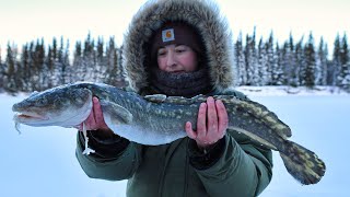 Burbot or Bust  Set Lines on the Frozen River [upl. by Anelrihs657]