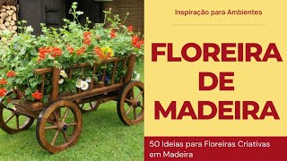 Floreira de Madeira  50 Ideias para Floreiras Criativas em Madeira  Paisagismo e Jardinagem [upl. by Shargel]