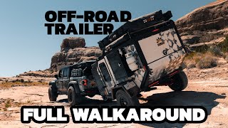 All Metal OffRoad Camping Trailer for Overland Adventures Full Walkaround [upl. by Liuqnoj]