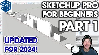 Getting Started with SKETCHUP PRO in 2024 Part 1  BEGINNERS START HERE [upl. by Tiffy]