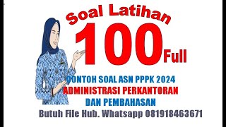 SOAL PPPK TEKNIS ADMINISTRASI PERKANTORAN [upl. by Zamir]