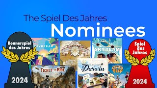 Discussing the Spiel Des Jahres 2024 Nominees [upl. by Delija]