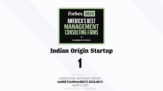 Forbes Recognizes MarketsandMarkets as one of Americas Best Management Consulting Firms in 2023 [upl. by Shane]