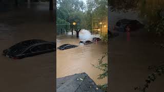 Residents Trapped as Flooding Swamps Atlanta Apartment Complex [upl. by Nanyt]