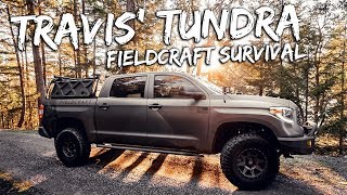 OVERLAND TUNDRA BUILD  Travis from Fieldcraft Survivals Incredible Toyota Tundra Build [upl. by Kcinom]