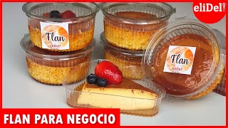 💥con solo 3 INGREDIENTES haz este FLAN para negocio SIN HORNO🍮receta FACIL rápida y ECONOMICA [upl. by Czarra40]