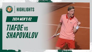 Tiafoe vs Shapovalov Round 2 Highlights  RolandGarros 2024 [upl. by Psyche]