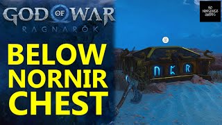 God of War Ragnarok Below Nornir Chest Solution  Alfheim Rune Chest [upl. by Ylliw358]