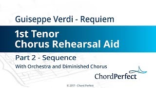 Verdis Requiem Part 2  Sequence  1st Tenor Chorus Rehearsal Aid [upl. by Rogerson]