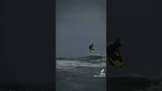 Massive wave jumping on Seadoo spark  seadoospark jetskiing flskiriders saltyskicrew [upl. by Ivana69]