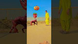 Khatarnak devil versus aankhon wali vegetable 🥒🍆 funny vfxvi vfx vfxpro Ali Hassan vlogs comedy [upl. by Aloise]