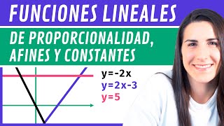 FUNCIONES LINEALES 📉 de Proporcionalidad Afines y Constantes [upl. by Bekha]