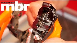 How to set up SRAM mountain bike disc brakes  MBR [upl. by Hort]