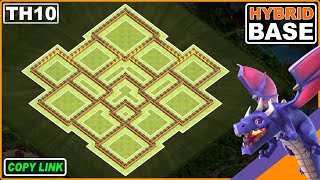 NEW TH10 Base 2024 COC Town Hall 10 TH10 HYBRIDTROPHY Base Design  Clash of Clans [upl. by Ferrell]