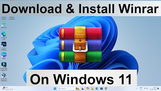 How to Download and Install Winrar in Windows 1011 Computer amp Laptop  Winrar Kaise Install Kare [upl. by Arriec39]