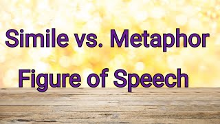 simile vs metaphor simile and metaphorwhat is simile amp metaphor simile vs metaphor [upl. by Arhat]