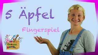 5 Äpfel  Fingerspiele Apfel Kinderzone Rumpelkiste [upl. by Canter]