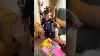 Deniz’in okul malzemeleri 😀😀🤦‍♀️ goneviralvideos fun keşfet funyy cutebaby [upl. by Ninazan617]