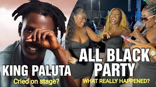 Celebrities and Influencers storm Kumasi All Black Party plus King Paluta cried on stage in London [upl. by Aciretehs]