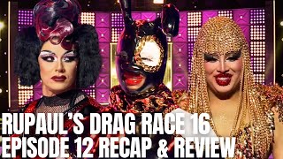 RuPauls Drag Race Season 16 Episode 12 quotBathroom Huntiesquot Recap amp Review [upl. by Engis]