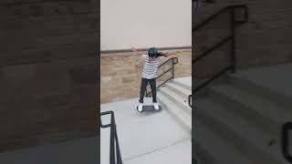 FIRST KICKFLIP DOWN A 4 STAIR [upl. by Alisa]