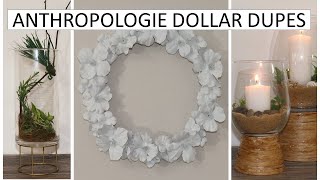 HIGH END DUPES  ANTHROPOLOGIE  Dollar Tree Dupes 2024 [upl. by Aeret]