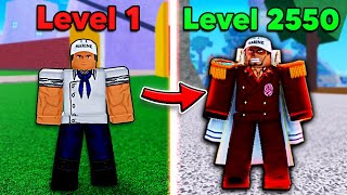 Noob To Max Level As Akainu with Magma Awakening in Blox Fruits [upl. by Orianna]