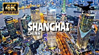 Shanghai China In 4K By Drone  Amazing View Of Shanghai China [upl. by Ikin273]