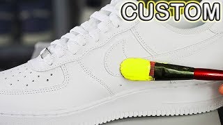 Custom AIR FORCE 1s 🎨 Giveaway [upl. by Tanitansy499]