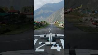 Touch down and take off at the worlds most dangerous airport Airport LUKLA 🇳🇵 [upl. by Drofliw]