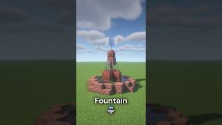 Simple Fountain for your City minecraft minecraftbuilding [upl. by Newfeld]