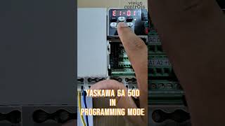 Yaskawa GA 500 in Programming Mode Shorts [upl. by Geffner]