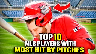 MLB players with The Most Hit by Pitches [upl. by Anaek]