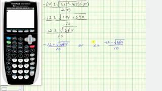 Quadratic App Find the Base and Height of a Right Triangle Pythagorean  Quad Form [upl. by Naujal]