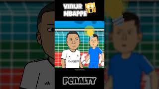 RIP vinijr dont do that MBAPPE 😹⚽️  Penalty funny football [upl. by Ailekat]