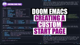 Create Your Own Emacs Start Page [upl. by Leinahtan161]