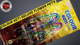 Color Koti Deluxe Flower Pots Big Size from Indigo Brand  Sai Balaji Fireworks Diwali [upl. by Phila]