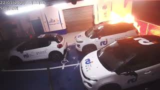 Incendie criminel du parking de RCI Martinique [upl. by Yer]