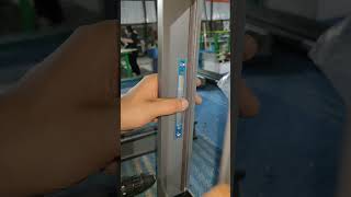 Aluminum panel folded partition doors double hooked security locks better security [upl. by Phillipe]