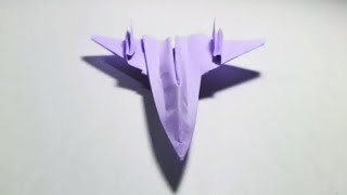 Papierflieger selbst basteln Papierflugzeug falten  Beste Origami Flugzeug  SF71 Black Bird [upl. by Acilejna]