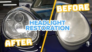 How To Restore Your Headlight Lenses Using A Restoration Kit [upl. by Stichter]