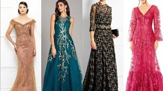 Super Elegant amp Stylish Tulle Embellished Evening Gowns Maxi Dresses Ideas For Mother Of The Bride [upl. by Marielle424]