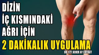 DİZİN İÇ KISMINDAKİ AĞRI İÇİN 2 DAKİKALIK UYGULAMA aktifizyo fiziktedavi dizağrısı [upl. by Hgielak]