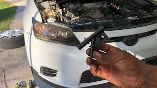 2011 2015 Scion Tc  How to replace Expansion Tank Hose [upl. by Lalitta]