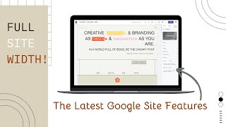 GOOGLE SITES NOW FEATURE FULL SITE WIDTH [upl. by Ahsiem467]