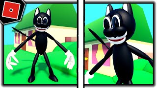 How to get quotquot BADGE  CARTOON CAT MOPRHSKIN in A FUNKY FNF RP  Roblox [upl. by Hattie]